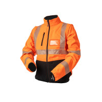 Huomiovärinen softshell pusero oranssi EN 20471 lk.2 - 4145