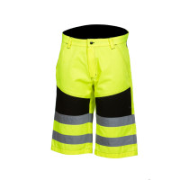 Huomioväriset shortsit kelta/musta EN 20471 Lk.1 - 4325