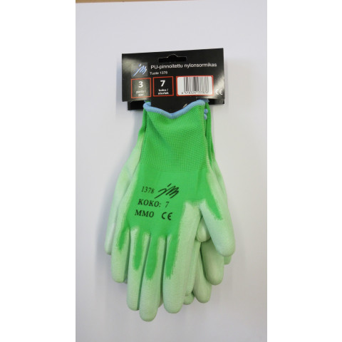 Safir nylon puutarhakäsine lime - 1378